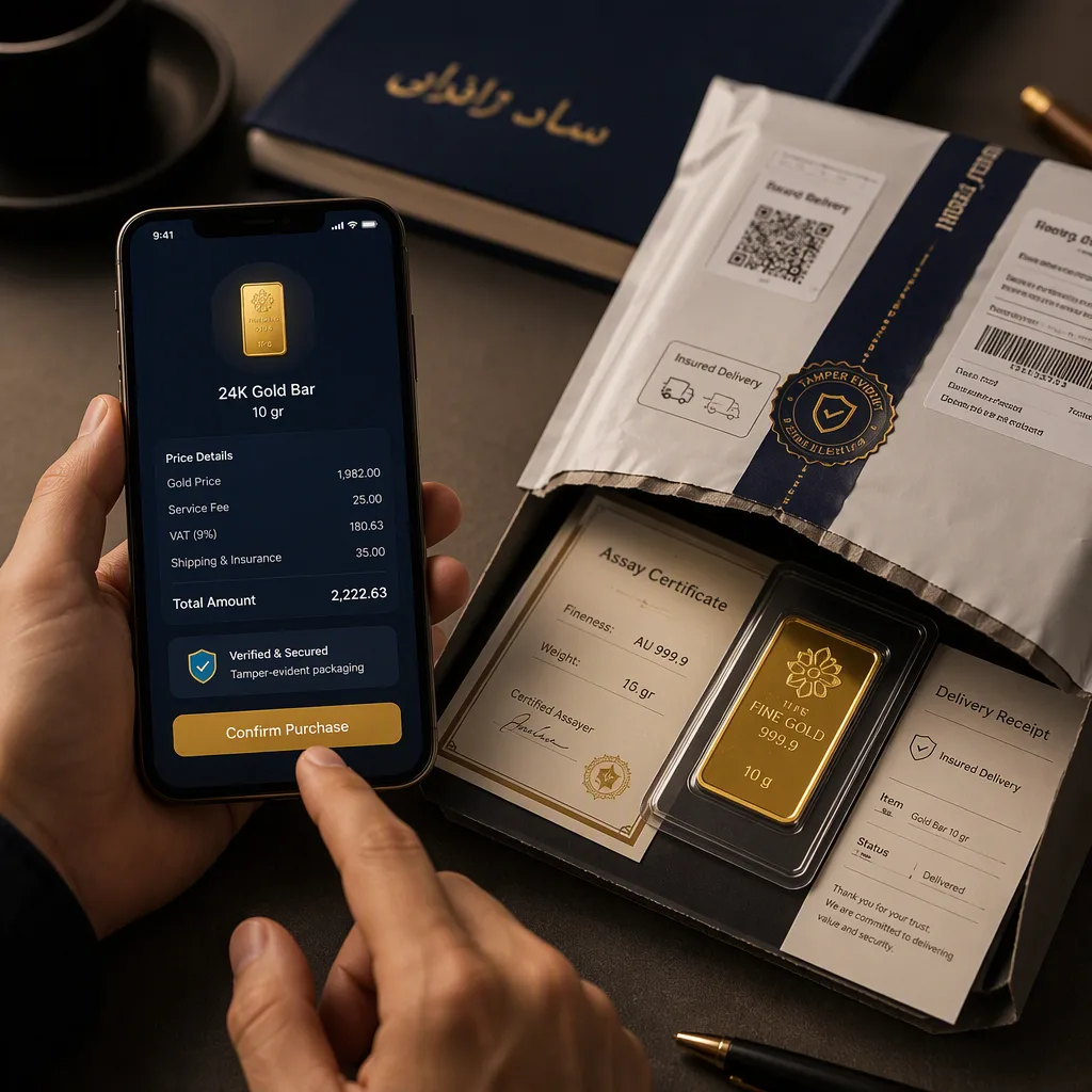 خرید آنلاین طلا امن است؟ چک‌لیست کامل قبل از اعتماد به هر پلتفرم